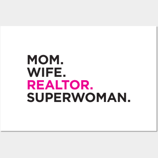 Mom. Wife. Realtor. Superwoman. Posters and Art